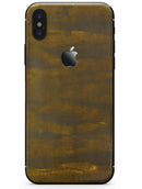 Grunge Dark Golden Stripes - iPhone X Skin-Kit