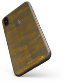 Grunge Dark Golden Stripes - iPhone X Skin-Kit