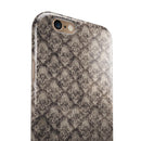 Grunge Decayed Damask Pattern iPhone 6/6s or 6/6s Plus 2-Piece Hybrid INK-Fuzed Case