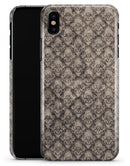 Grunge Decayed Damask Pattern - iPhone X Clipit Case