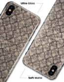 Grunge Decayed Damask Pattern - iPhone X Clipit Case
