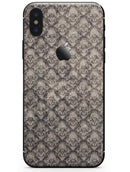 Grunge Decayed Damask Pattern - iPhone X Skin-Kit