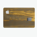 Grunge Gold and Brown Stripes - Premium Protective Decal Skin-Kit for the Apple Credit Card