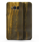 Grunge Gold and Brown Stripes - Samsung Galaxy S8 Full-Body Skin Kit