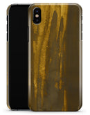 Grunge Gold and Brown Stripes - iPhone X Clipit Case