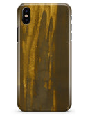 Grunge Gold and Brown Stripes - iPhone X Clipit Case