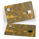 Grunge Golden Caverns - Premium Protective Decal Skin-Kit for the Apple Credit Card