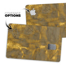 Grunge Golden Caverns - Premium Protective Decal Skin-Kit for the Apple Credit Card