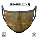 Grunge Golden Caverns - Made in USA Mouth Cover Unisex Anti-Dust Cotton Blend Reusable & Washable Face Mask with Adjustable Sizing for Adult or Child