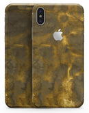 Grunge Golden Caverns - iPhone X Skin-Kit