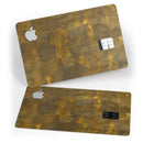Grunge Golden Watercolor V1 - Premium Protective Decal Skin-Kit for the Apple Credit Card