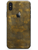 Grunge Golden Watercolor V1 - iPhone X Skin-Kit