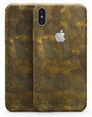 Grunge Golden Watercolor V1 - iPhone X Skin-Kit