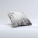 Grunge Gray Surface Ink-Fuzed Decorative Throw Pillow