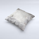 Grunge Gray Surface Ink-Fuzed Decorative Throw Pillow