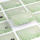 Grunge Green Horizontal Chevron Pattern  - Premium Protective Decal Skin-Kit for the Apple Credit Card