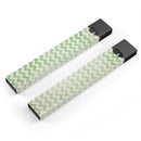 Grunge Green Horizontal Chevron Pattern  - Premium Decal Protective Skin-Wrap Sticker compatible with the Juul Labs vaping device
