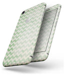 Grunge Green Horizontal Chevron Pattern  - Skin-kit for the iPhone 8 or 8 Plus