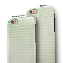 Grunge Green Micro Mustache Pattern iPhone 6/6s or 6/6s Plus 2-Piece Hybrid INK-Fuzed Case