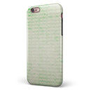 Grunge Green Micro Mustache Pattern iPhone 6/6s or 6/6s Plus 2-Piece Hybrid INK-Fuzed Case