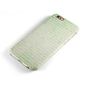 Grunge Green Micro Mustache Pattern iPhone 6/6s or 6/6s Plus 2-Piece Hybrid INK-Fuzed Case