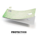 Grunge Green Micro Mustache Pattern - Premium Protective Decal Skin-Kit for the Apple Credit Card