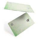 Grunge Green Micro Mustache Pattern - Premium Protective Decal Skin-Kit for the Apple Credit Card