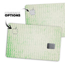 Grunge Green Micro Mustache Pattern - Premium Protective Decal Skin-Kit for the Apple Credit Card