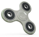 Grunge Green Micro Mustache Pattern Full-Body Fidget Spinner Skin-Kit