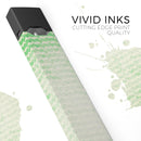 Grunge Green Micro Mustache Pattern - Premium Decal Protective Skin-Wrap Sticker compatible with the Juul Labs vaping device