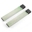 Grunge Green Micro Mustache Pattern - Premium Decal Protective Skin-Wrap Sticker compatible with the Juul Labs vaping device