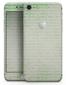Grunge Green Micro Mustache Pattern - Skin-kit for the iPhone 8 or 8 Plus