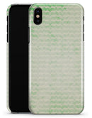 Grunge Green Micro Mustache Pattern - iPhone X Clipit Case