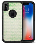 Grunge Green Micro Mustache Pattern - iPhone X OtterBox Case & Skin Kits
