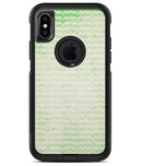 Grunge Green Micro Mustache Pattern - iPhone X OtterBox Case & Skin Kits