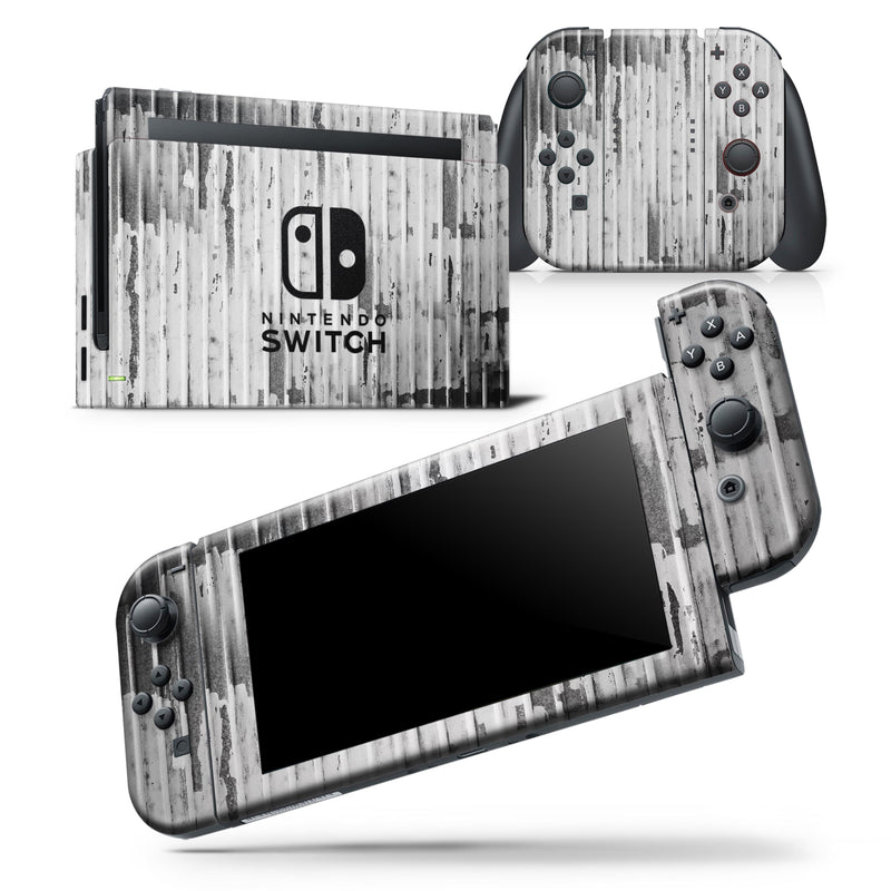 Grunge Metal Panel V1 - Skin Wrap Decal for Nintendo Switch Lite Console & Dock - 3DS XL - 2DS - Pro - DSi - Wii - Joy-Con Gaming Controller