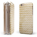 Grunge Mustard Yellow Chevron iPhone 6/6s or 6/6s Plus 2-Piece Hybrid INK-Fuzed Case