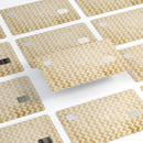 Grunge Mustard Yellow Chevron - Premium Protective Decal Skin-Kit for the Apple Credit Card