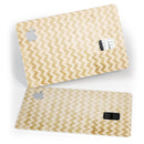Grunge Mustard Yellow Chevron - Premium Protective Decal Skin-Kit for the Apple Credit Card