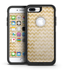 Grunge Mustard Yellow Chevron - iPhone 7 or 7 Plus Commuter Case Skin Kit
