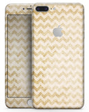 Grunge Mustard Yellow Chevron - Skin-kit for the iPhone 8 or 8 Plus