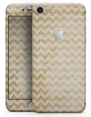 Grunge Mustard Yellow Chevron - Skin-kit for the iPhone 8 or 8 Plus