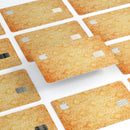 Grunge Orange Damask Pattern - Premium Protective Decal Skin-Kit for the Apple Credit Card