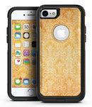 Grunge Orange Damask Pattern - iPhone 7 or 8 OtterBox Case & Skin Kits