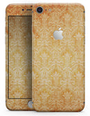 Grunge Orange Damask Pattern - Skin-kit for the iPhone 8 or 8 Plus