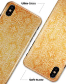 Grunge Orange Damask Pattern - iPhone X Clipit Case