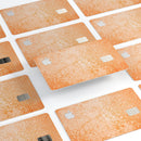 Grunge Orange Micro Shape Pattern - Premium Protective Decal Skin-Kit for the Apple Credit Card