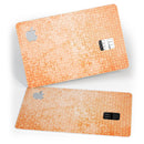 Grunge Orange Micro Shape Pattern - Premium Protective Decal Skin-Kit for the Apple Credit Card