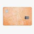 Grunge Orange Micro Shape Pattern - Premium Protective Decal Skin-Kit for the Apple Credit Card