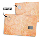 Grunge Orange Micro Shape Pattern - Premium Protective Decal Skin-Kit for the Apple Credit Card